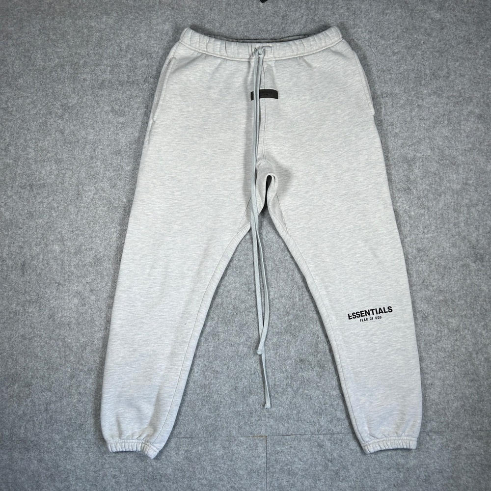 Essentials Sweatpants Mens Small Light Heather Grey Fear of God Streetwear